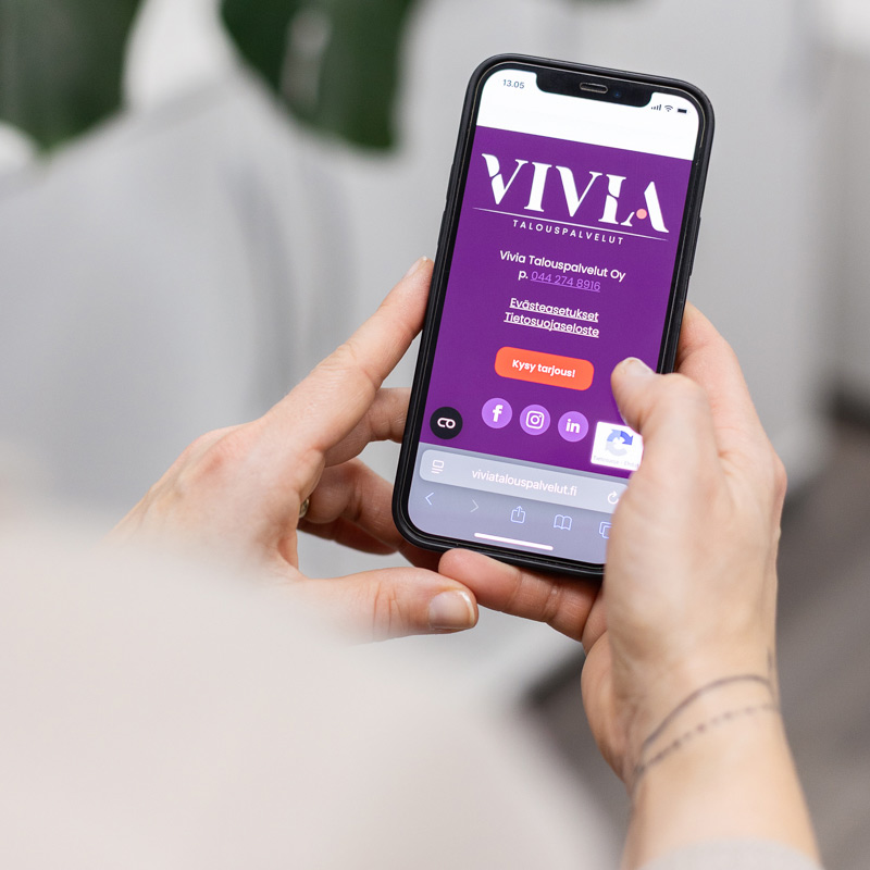 Vivia Talouspalvelut on monipuolinen tilitoimisto.
